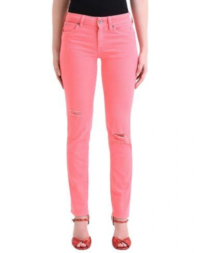 Just Cavalli Denim Pants In Coral