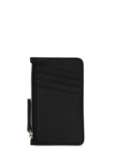 Maison Margiela Leather Card Holder In Black