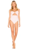 Mara Hoffman Kia Cutout One-piece Swimsuit In Pastel Pink