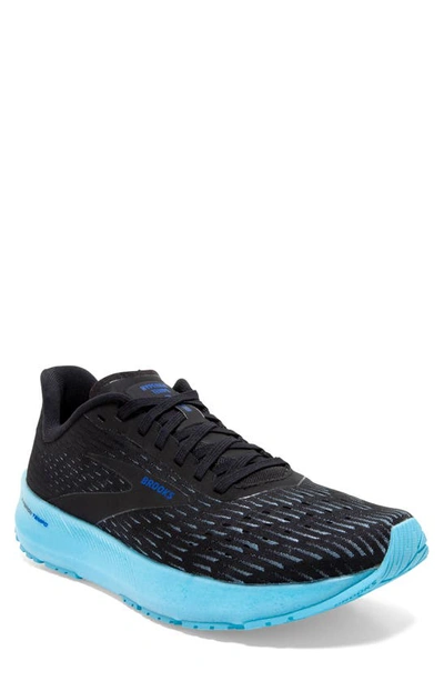 Brooks Mens  Hyperion Tempo In Black/iced Aqua/blue