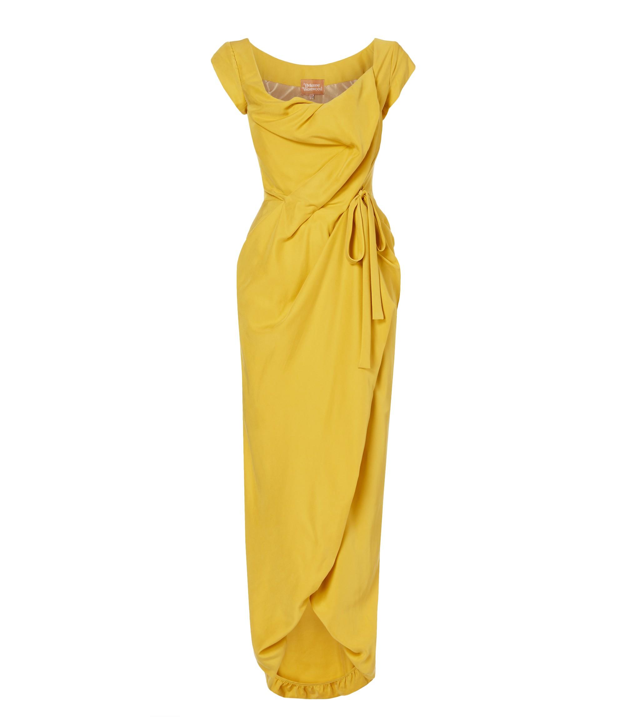 Vivienne Westwood Yellow Long Dora Dress | ModeSens