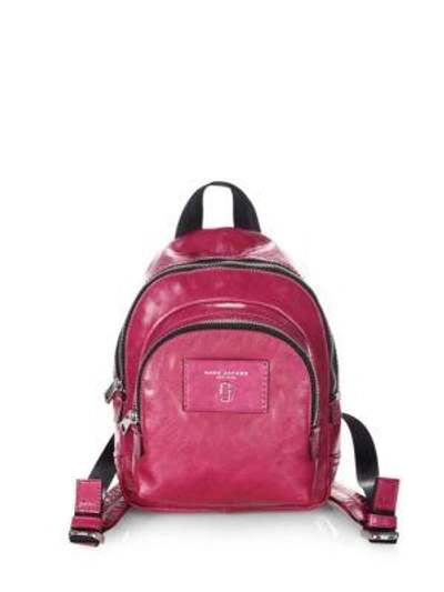 Marc By Marc Jacobs Mini Double Pack Faux Leather Backpack - Pink In Hydrangea