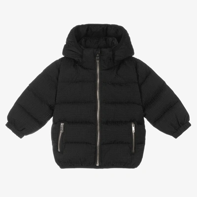 Givenchy Babies' Kids Logo Print Puffer Coat (6-36 Months) In Black