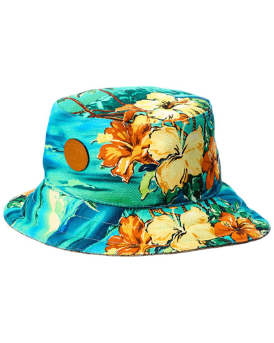 Gucci Printed Bucket Hat In Blue