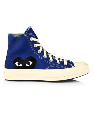 Comme Des Garçons Play Blue Converse Edition Half Heart Chuck 70 Sneakers