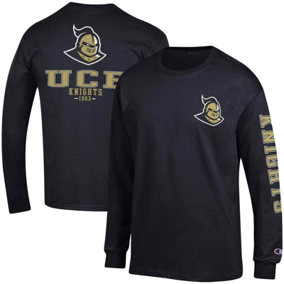 Champion Black Ucf Knights Team Stack Long Sleeve T-shirt