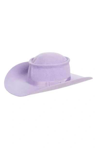 Gladys Tamez Horoscope Felt Western Hat In Lavender