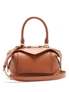 Givenchy Small Sway Leather Satchel - Brown In Cognac