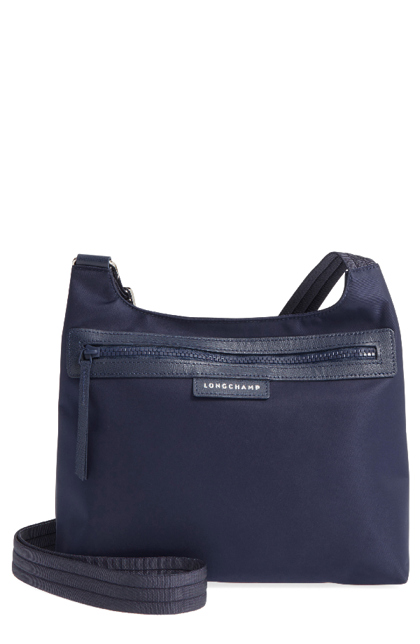 navy nylon crossbody bag