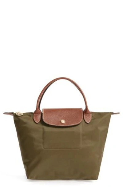 Longchamp 'small Le Pliage' Top Handle Tote - Yellow In Sunshine