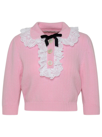 Alessandra Rich Pink Wool Knitwear