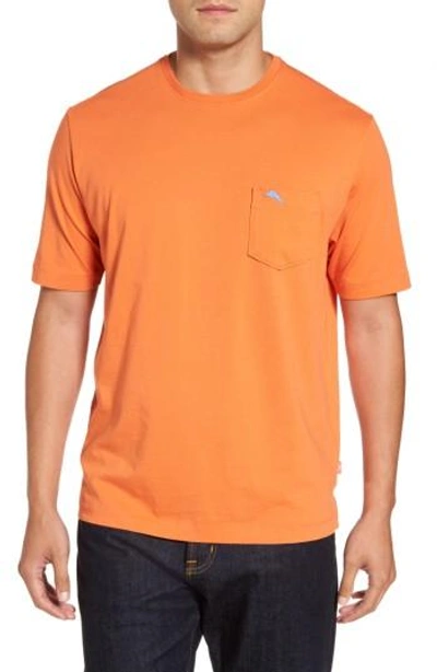Tommy Bahama 'new Bali Sky' Original Fit Crewneck Pocket T-shirt In Bright Apricot
