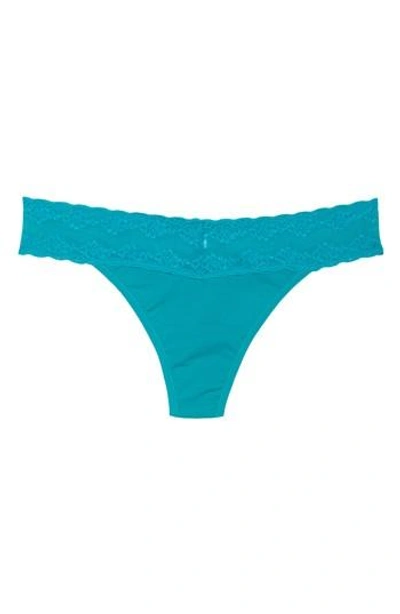 Natori Bliss Perfection Thong In Turquoise