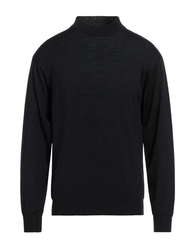 Vneck Turtlenecks In Dark Blue