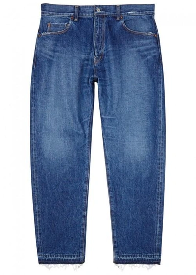 Beams Japan Blue Cropped Jeans In Denim