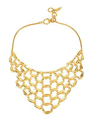Diane Von Furstenberg Midnight Kiss Bib Necklace In Gold