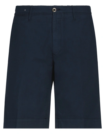 Incotex Man Shorts & Bermuda Shorts Midnight Blue Size 30 Cotton, Elastane