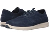 Navy Woven Suede