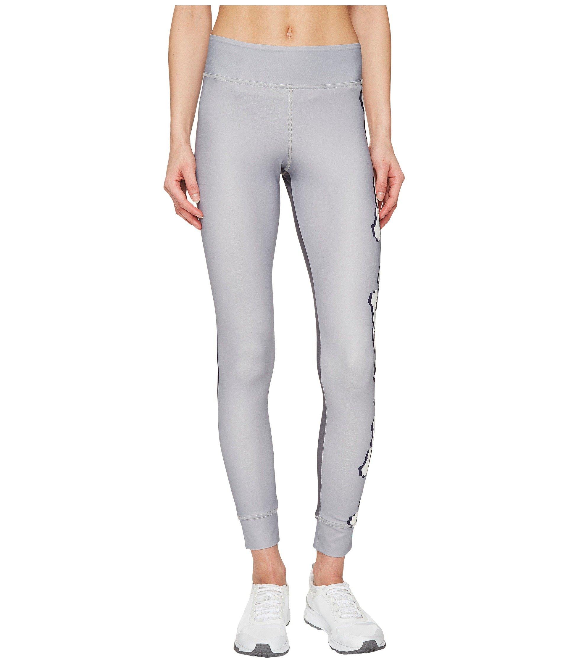 Adidas By Stella Mccartney Yoga Flower Tights S96892 In Ice Grey/granite |  ModeSens