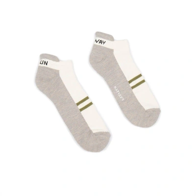 Satisfy Patchwork Low Socks In White