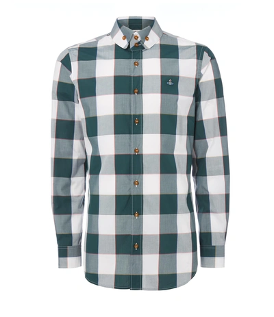 Vivienne Westwood Two Button Krall Shirt Gingham Green