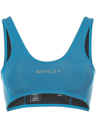 Cynthia Rowley Floater Bikini Top - Blue