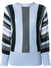 Victoria Victoria Beckham Striped Jumper - Blue