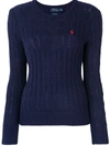 Polo Ralph Lauren Julianna Logo-embroidered Jumper In Blue