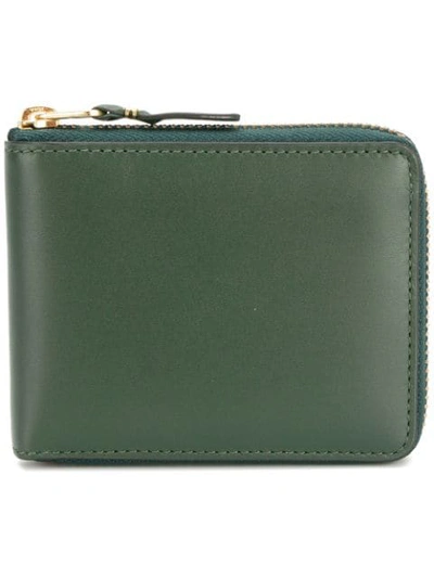 Comme Des Garçons Wallet With Zip In Green