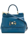 Dolce & Gabbana Sicily Small Tote In Blue