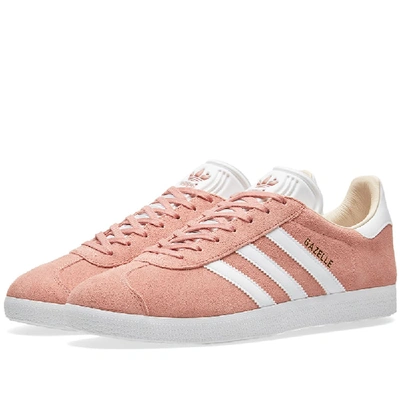 Adidas Originals Gazelle W Suede Sneakers In Pink