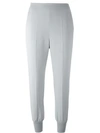 Stella Mccartney Julia High-rise Crepe Trousers In Blue