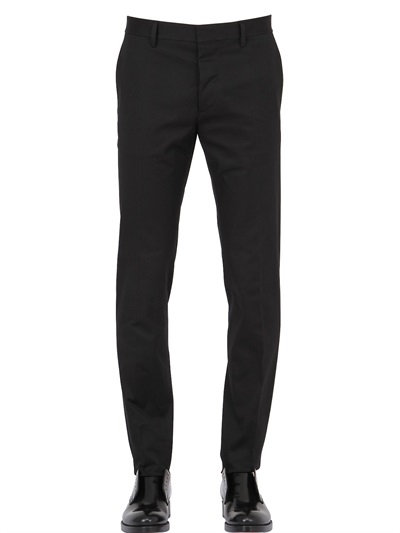 Dsquared2 16.5cm Tokyo Stretch Cotton Twill Pants, Black | ModeSens