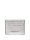Givenchy Pandora Leather Cardholder In Silver