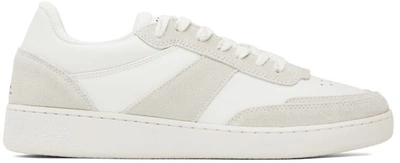 A.p.c. Off-white Plain Sneakers In Aab White