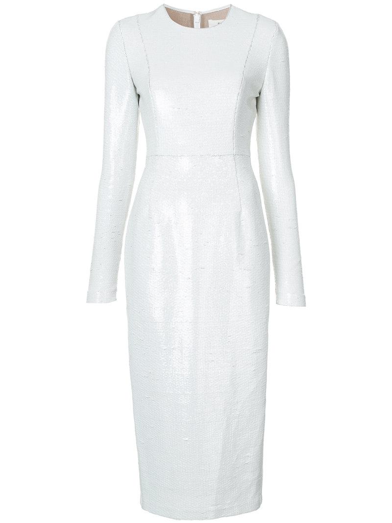 dvf white dress
