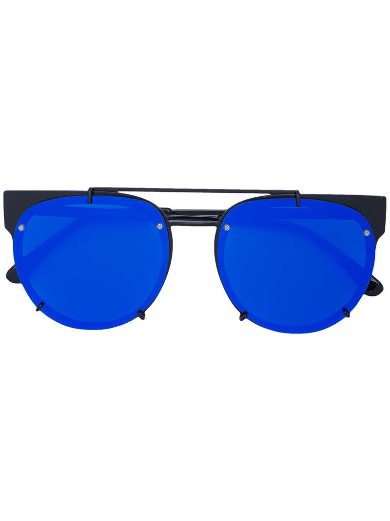 vera wang round frame sunglasses