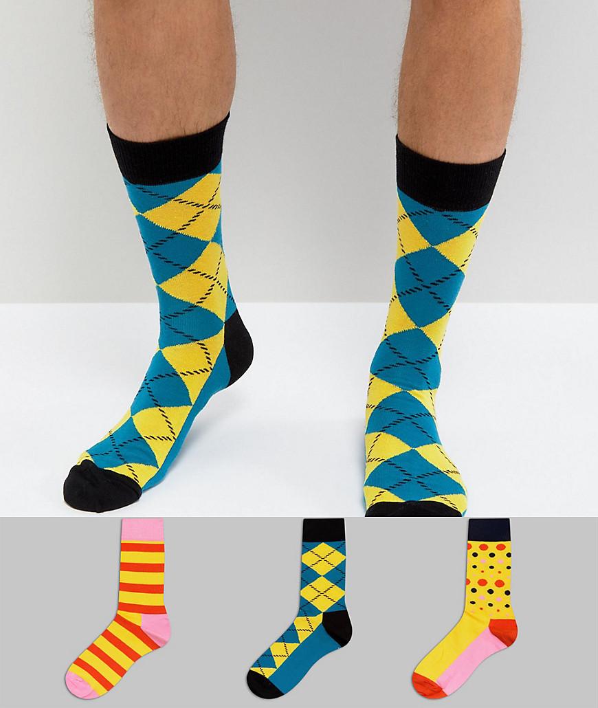 Happy Socks Hs By 3 Pack Multi ModeSens