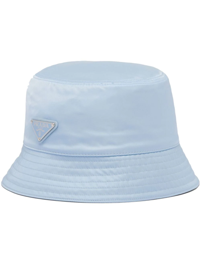 Prada Re-nylon Bucket Hat In Celeste