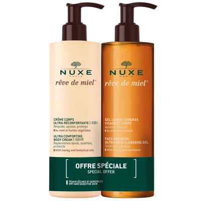 Nuxe Duo Face And Body Cleansing Gel + Body Comforting Cream 48h Rêve De Miel®