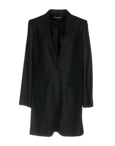 Dolce & Gabbana Full-length Jacket In Black