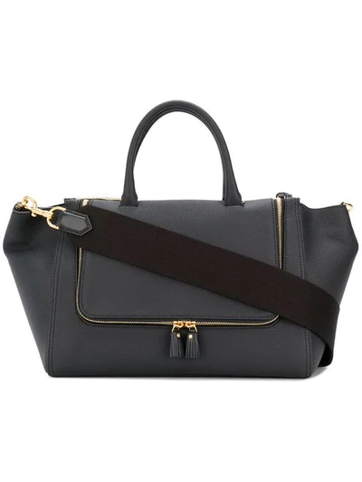 Anya Hindmarch Vere Mini Grained Leather Tote Bag In Black
