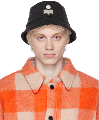 Isabel Marant Logo Embroidered Narrow Brim Hat In Grey