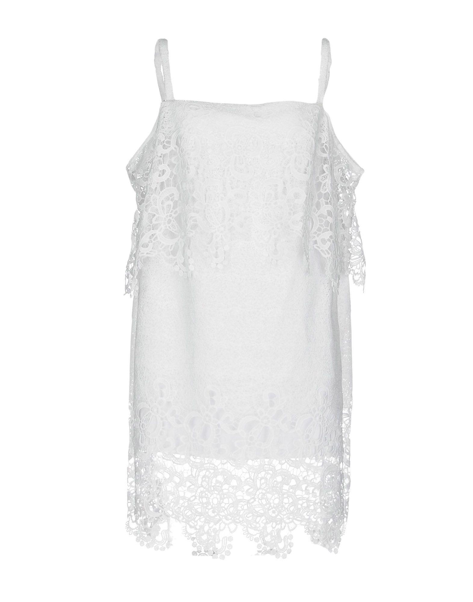 Hanita Short Dress In White | ModeSens