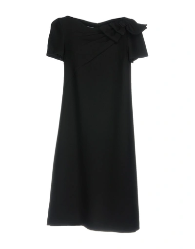 Prada Short Dresses In Black