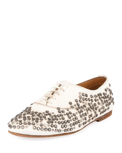 Saint Laurent Unisex Studded Lace-up Oxford