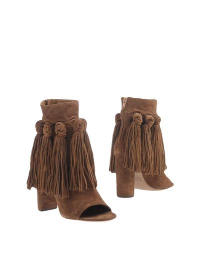 Chloé Ankle Boots In Brown