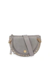See By Chloé See By Chloe Kriss Small Suede & Leather Crossbody In Skylight Blue/gold