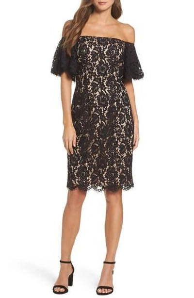 Eliza j off outlet the shoulder lace dress