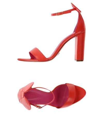 Oscar Tiye Sandals In Red